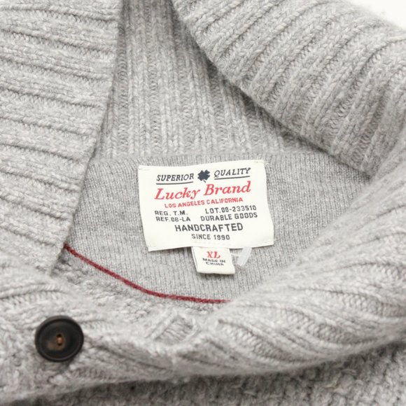 Lucky Brand Sweater Wool Cotton Cashmere Nylon XL - Picture 5 of 7